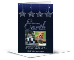 Peace on Earth Stars Card 5.50